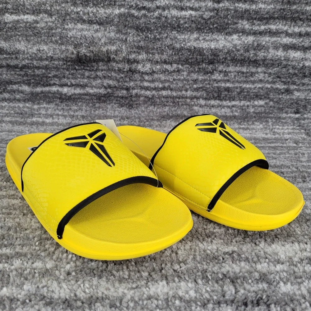 Nike Kobe Offcourt Slide Mamba Mentality Yellow Black Men‎ 11 New